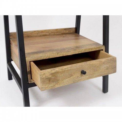 ABISKO wooden shelf with 4 shelves and 2 drawers