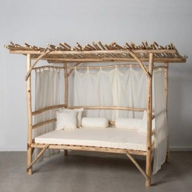 Balinesische Bett Teck Holz 200x150x200cm- IXIA 605120 finden