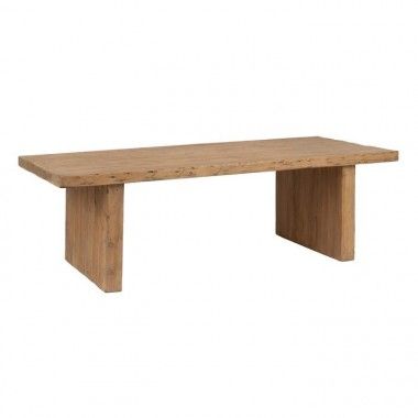 Table à manger naturel bois de pin 244x102x76cm