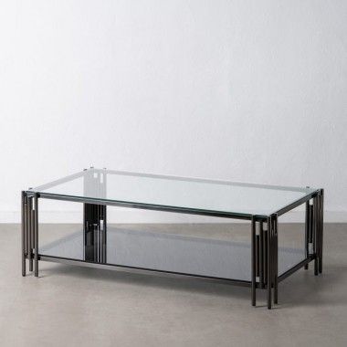 Table basse noire 134x73.50x43cm