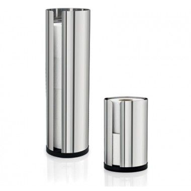 POLISHED STAINLESS STEEL TOILET PAPER RESERVE 2 ROLLS NEXIO BLOMUS