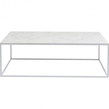 Table basse blanche Kare design WHITE