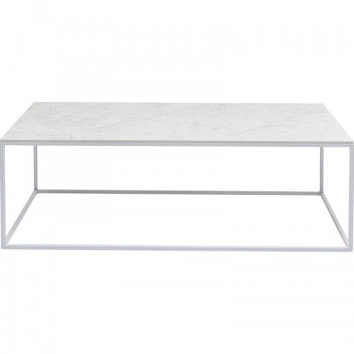 Table basse blanche Kare design WHITE