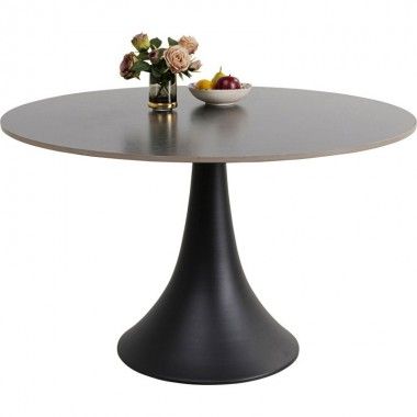 Mesa de jantar preta Kare design MARBRE 120 centímetros