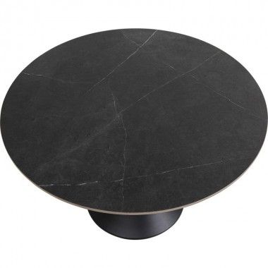 Table à manger noire Kare design MARBRE 120cm