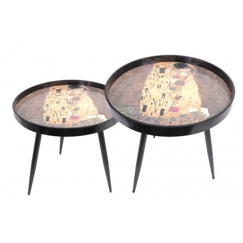 Tables gigognes X2 le baiser de klimt STYYL