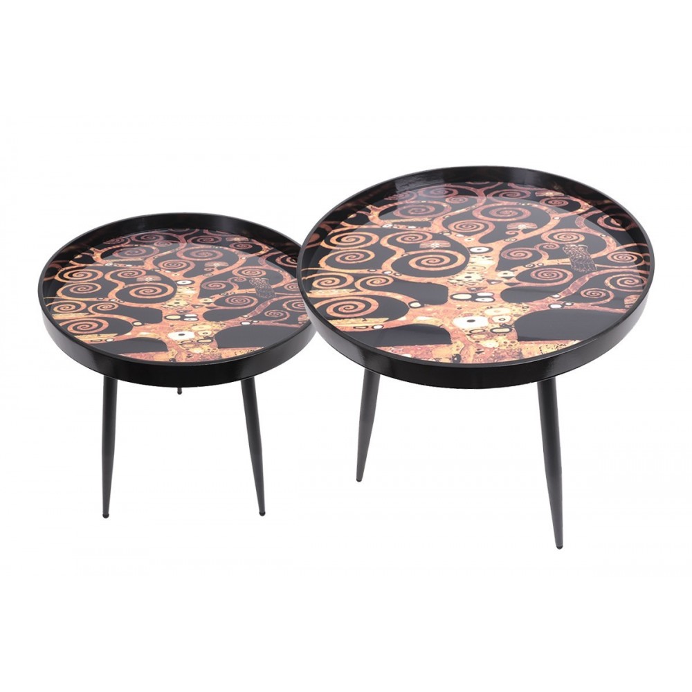 Tables gigognes X2 arbre de klimt STYYL