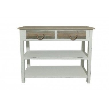 Console 2 drawers 2 shelves PALISSADE