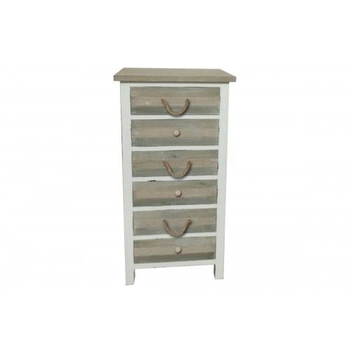 PALISSADE tall unit with 6 drawers
