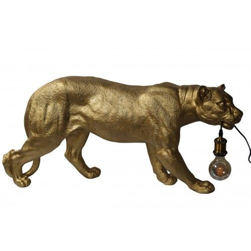 GM INTERIOR goldene Pantherlampe von Socadis – Ref. LV2209