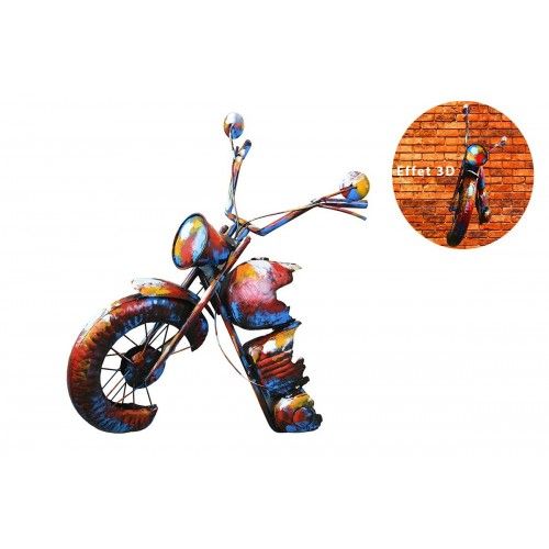PIGMENT Escultura de pared frontal de motocicleta