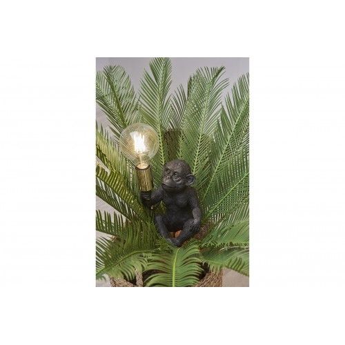 INTERIOR black/gold monkey lamp