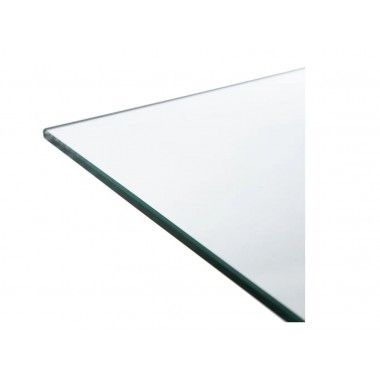 Mesa de jantar vidro temperado metal 140cm CRYSTAL