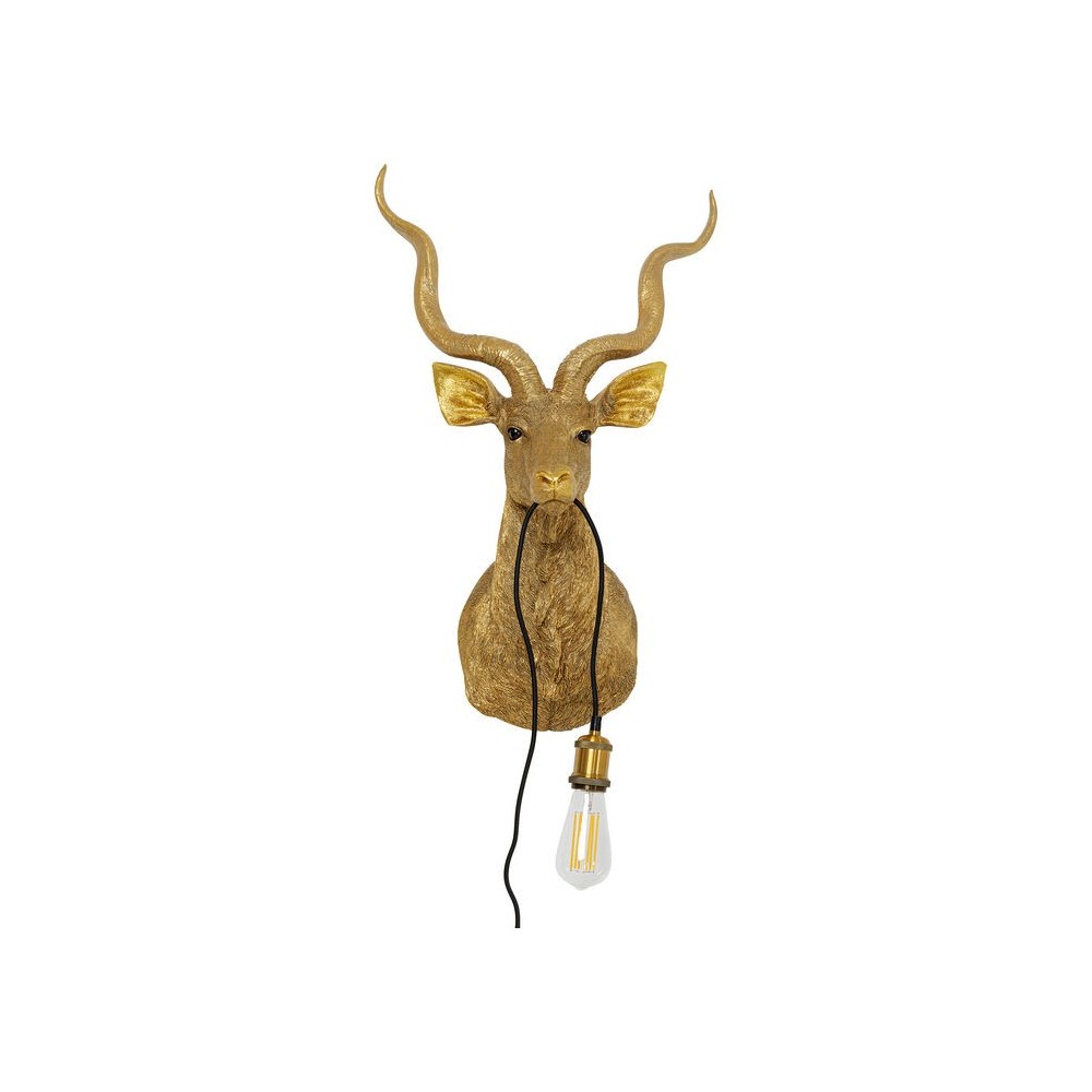 applique-mural-antilope-doree-kare-design-loft-attitude