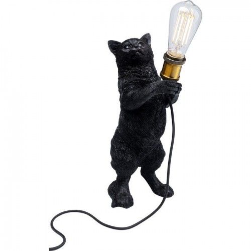 Schwarze CAT-Lampe Kare design