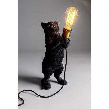 Lampada da tavolo animale gatto nero 40 cm KARE DESIGN - Loft Attitude