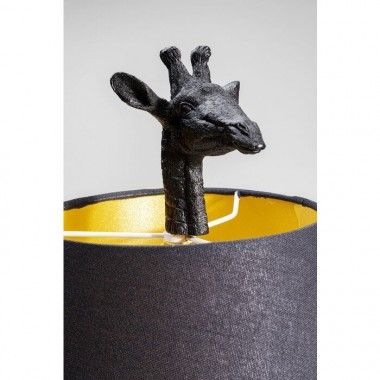 Lampada da tavolo animale giraffa nera 71 cm LA GIRAFE