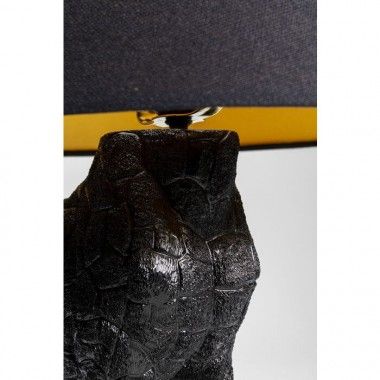 Schwarze Giraffentier-Tischlampe 71 cm LA GIRAFE
