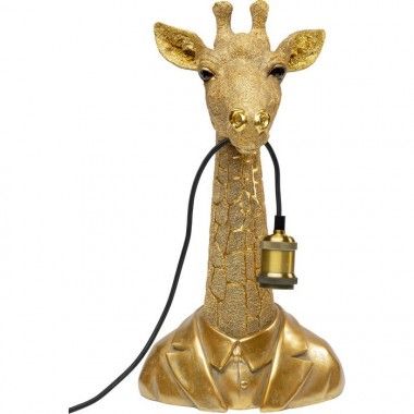 Golden giraffe animal lamp 50cm LA GIRAFE