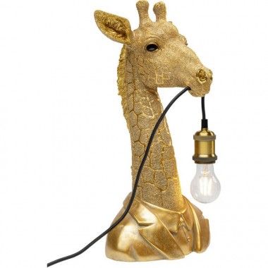 Candeeiro animal girafa dourada 50cm LA GIRAFE