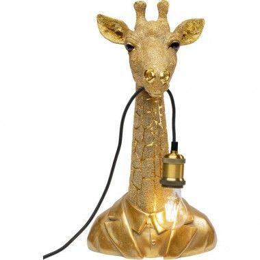 Candeeiro animal girafa dourada 50cm LA GIRAFE