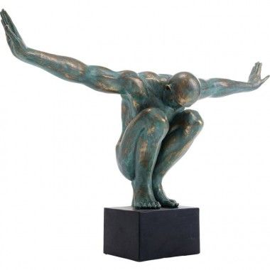 Antiek mannelijk atletenbeeld 100cm ATLEET