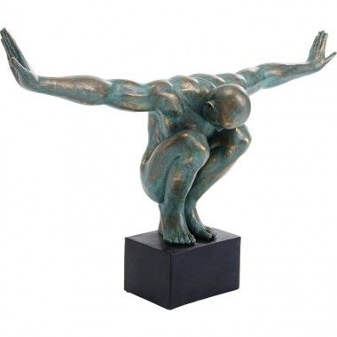 Antiek mannelijk atletenbeeld 100cm ATLEET
