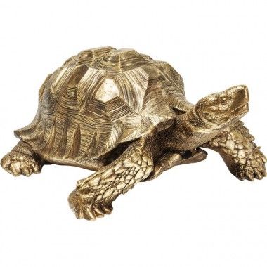 Figurine déco animal tortue dorée GM TORTUE