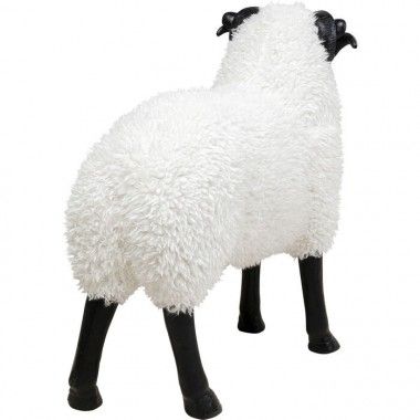 Figura decorativa de carnero blanco Aries