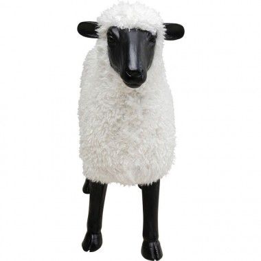 Estatueta decorativa de ovelha branca 73cm THE SHEEP