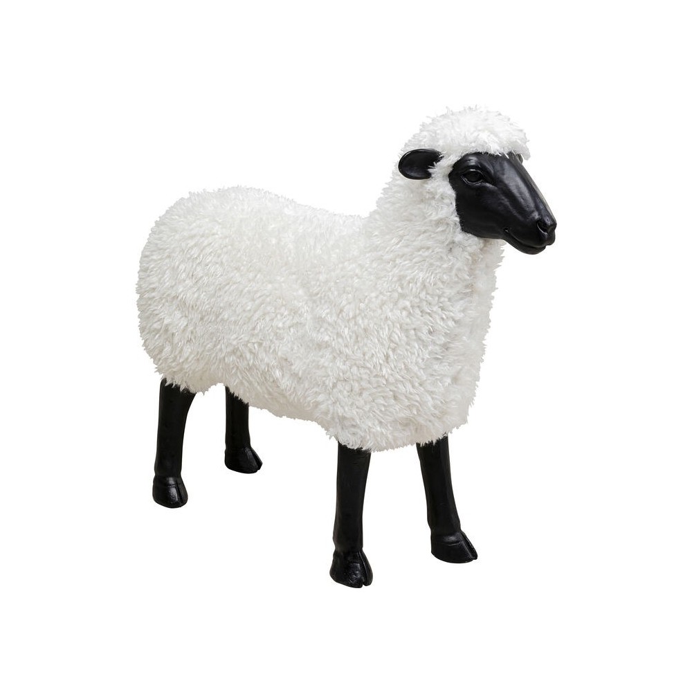 Decoratieve figuur witte schaap 73 cm