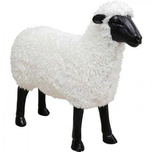 Estatueta decorativa de ovelha branca 73cm THE SHEEP