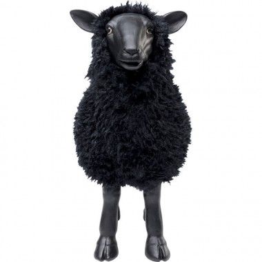 Decorative black sheep figurine 48cm THE SHEEP