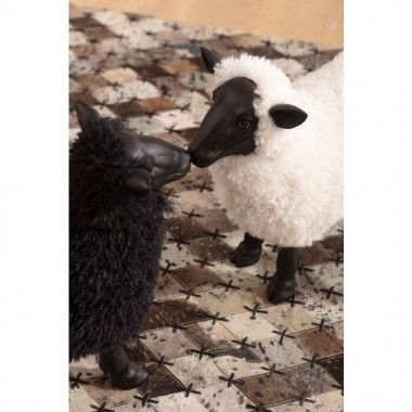 Estatueta decorativa de ovelha negra 48cm THE SHEEP