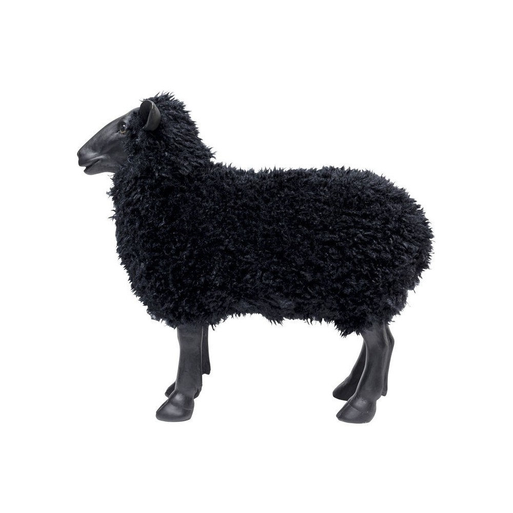 Estatueta decorativa de ovelha negra 48cm THE SHEEP