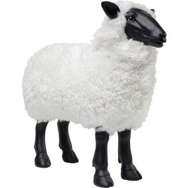 Estatueta decorativa de ovelha branca 48cm THE SHEEP