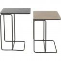 Set of 2 DIEGO metal nesting tables