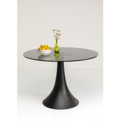 Table noire 110cm tulipe GRANDE POSSIBILITA