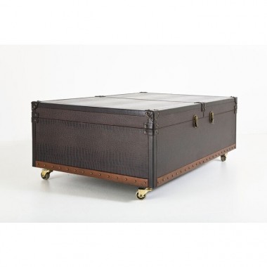 Table basse bar colonial 120cm GLOBETROTTER