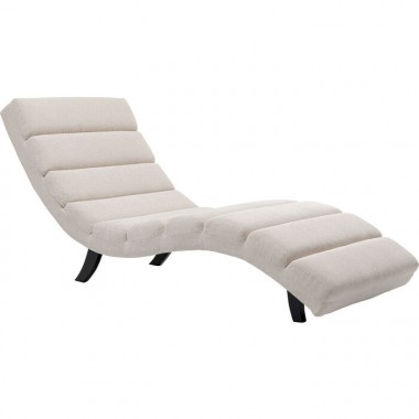 Chaise relaxante crème 190 cm BALOU