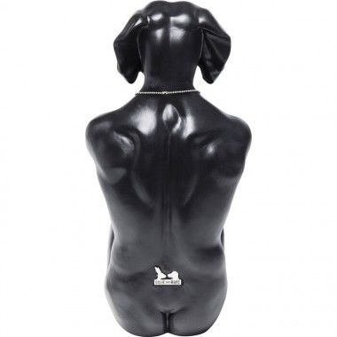 Zwart gangsterhond decoratief beeldje