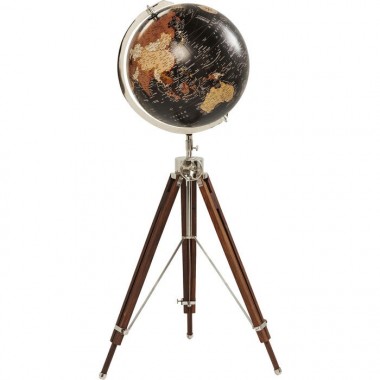 Globe terrestre décoration noire 141cm GLOBE
