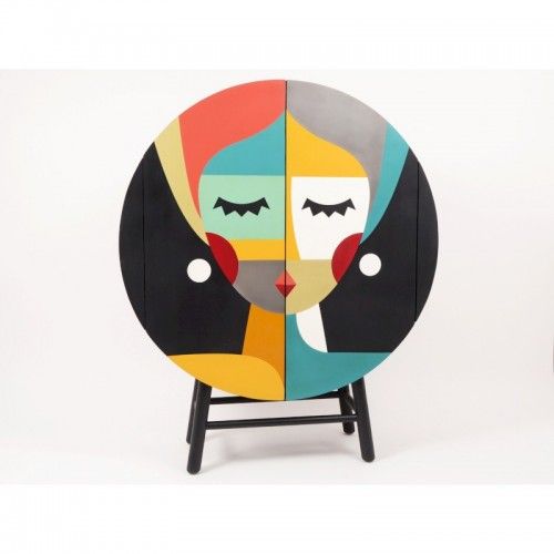 CHARLENE colorful round cabinet