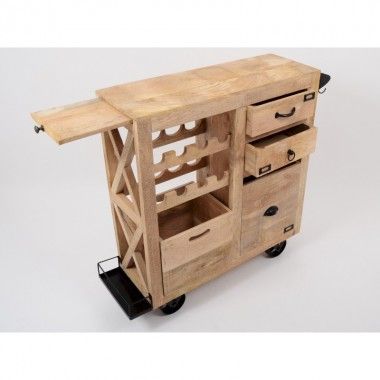 Wooden bar cabinet 104 cm MAONA