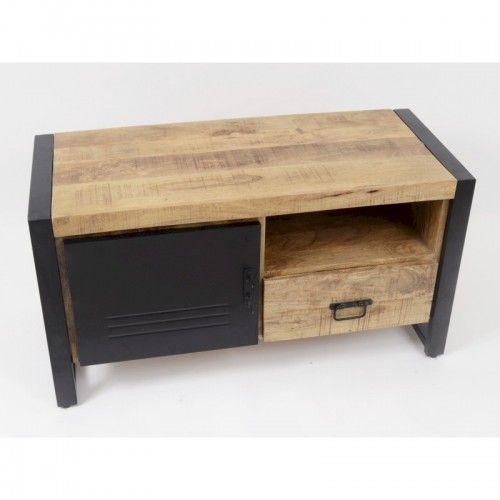 Wooden TV cabinet 1 drawer 1 door ABISKO