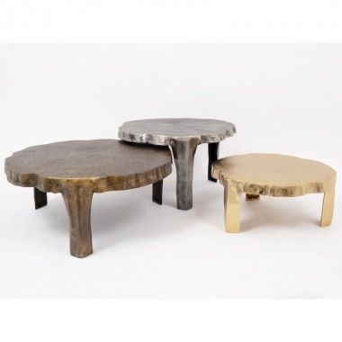 Set of 3 coffee tables 52/61/72 cm WOODY