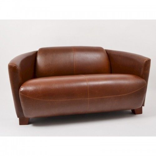 BLERIO faux leather aviator sofa