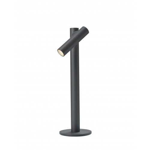 Dimmable anthracite grey cell lamp TUBO