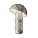 Lampada da tavolo ricaricabile in marmo bianco SVAMP