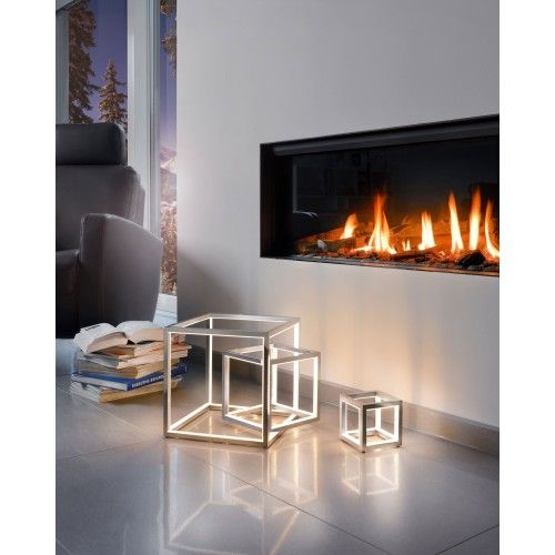 CANDEEIRO DE MESA BRANCO LEDS ALUMÍNIO 12 CM DELUX SOMPEX